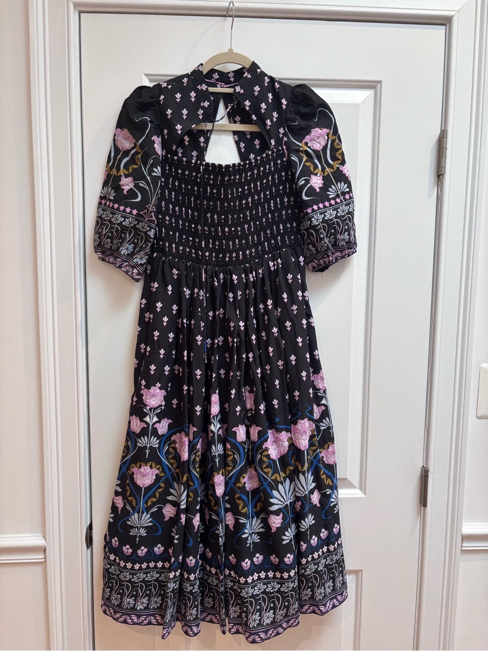 Anthropologie Dasha Smocked Midi Dress Small Like New